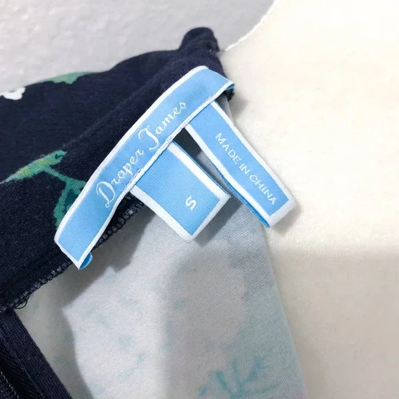 Draper James Hydrangea Row Floral Peplum Knit Ruffle Dress Size Small - Picture 7 of 8